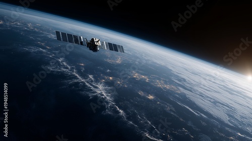 Before and after concept displaying orbital mechanics simulation with satellite deployment sequence stages, trajectory calculations transforming into actual constellation formation patterns,