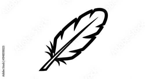 Black feather icon