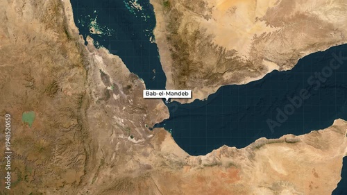 Bab el-Mandeb Strait Map Animation