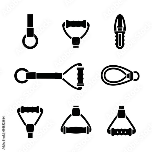 Fitness Equipment Handles: Resistance Band Grips, Jump Rope Handle, and More