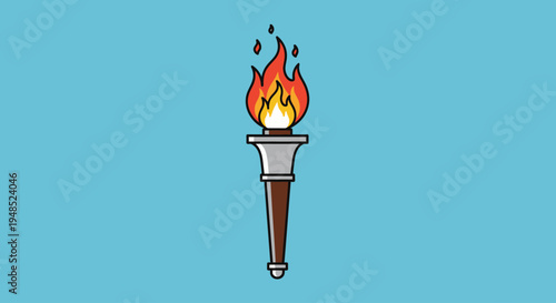 Emancipation Day celebration with a torch in a joyful outdoor event atmosphere