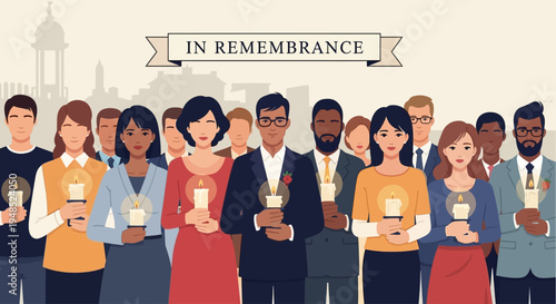 People gather on Emancipation Day to hold candles in remembrance