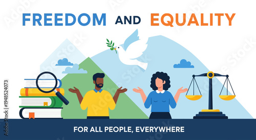 People celebrate Emancipation Day with symbols of freedom and equality