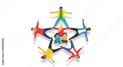 People celebrate Emancipation Day with joyful movements in a circle.