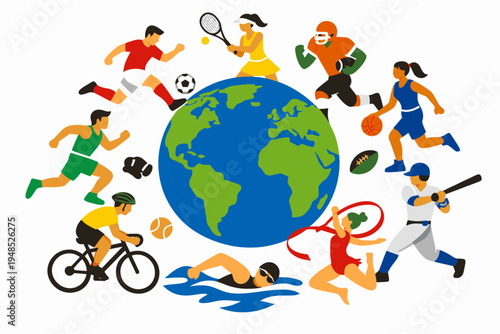 Athletes Holding Hands Around Globe to Celebrate International Day of Sport