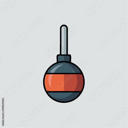 a cartoon fishing weight sinker.