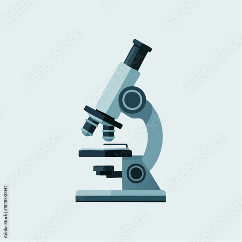 A simple illustration of a microscope.