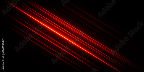 Abstract red and black wavy lines create a bright digital motion pattern with a glowing energy texture on a dark background for a modern wallpaper design