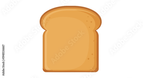 A single slice of bread on a white background.