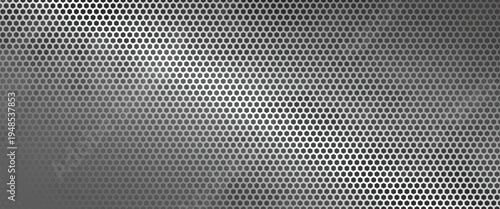 Abstract black texture background hexagon. Seamless pattern of the hexagonal netting. Vector illustration.