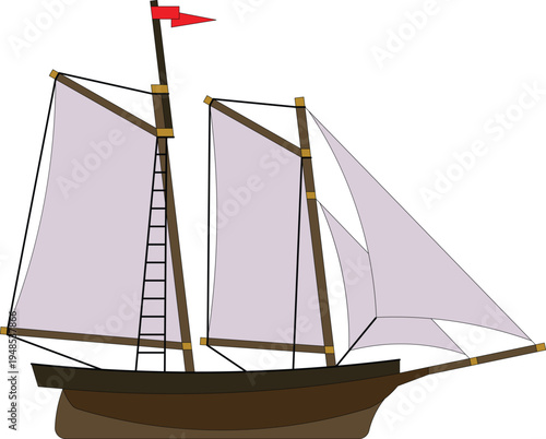 Basic 2-Masted Schooner