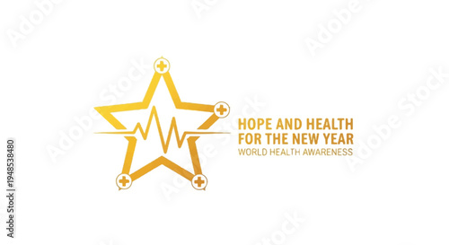 A hopeful star symbolizes health awareness during a new year celebration