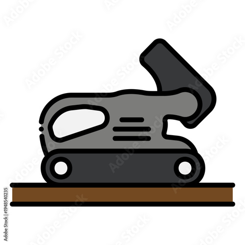 Belt Sander Tool Smoothing Wood Surface