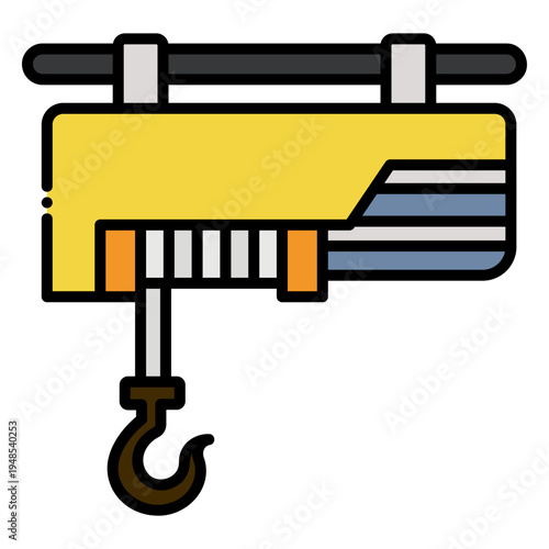 Electric Chain Hoist Lifting Equipment Icon