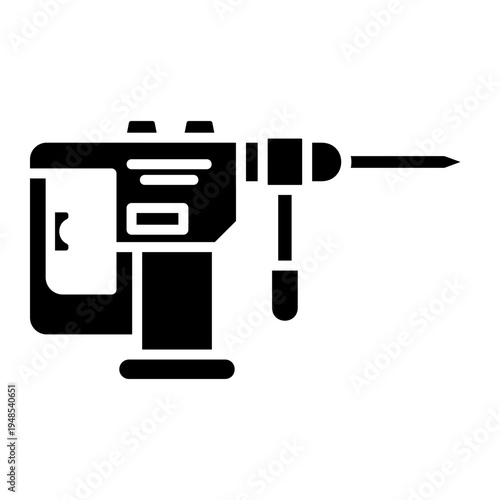 Rotary Hammer Drill Icon