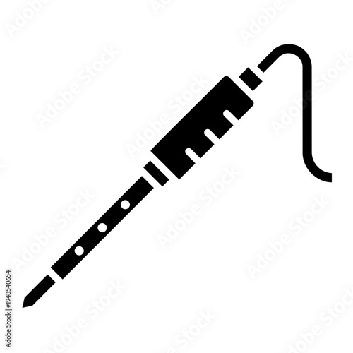 Soldering Iron Tool Vector Icon for Electronics Repair