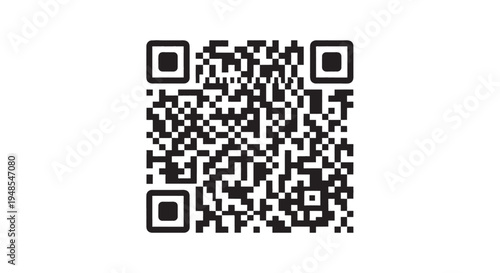 Scan QR code icon. Fake template of qr code, fake qr code mockup