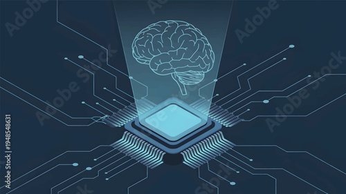 Digital brain projection from the central processing unit circuit board technology