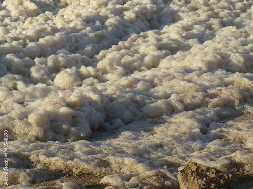Ocean Foam Textures on the Shore