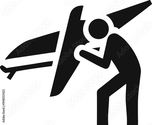 Technician Carefully Examining a Section of an Aircraft or Drone During Inspection or Assembly