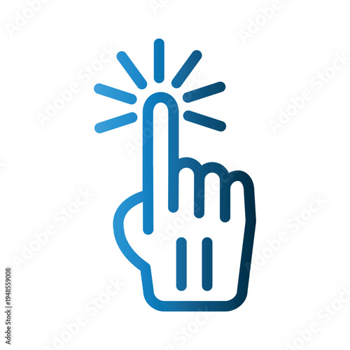 Schilderij op canvas Touchscreen icon design template