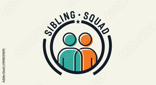 Sibling Squad Logo Design Elements.