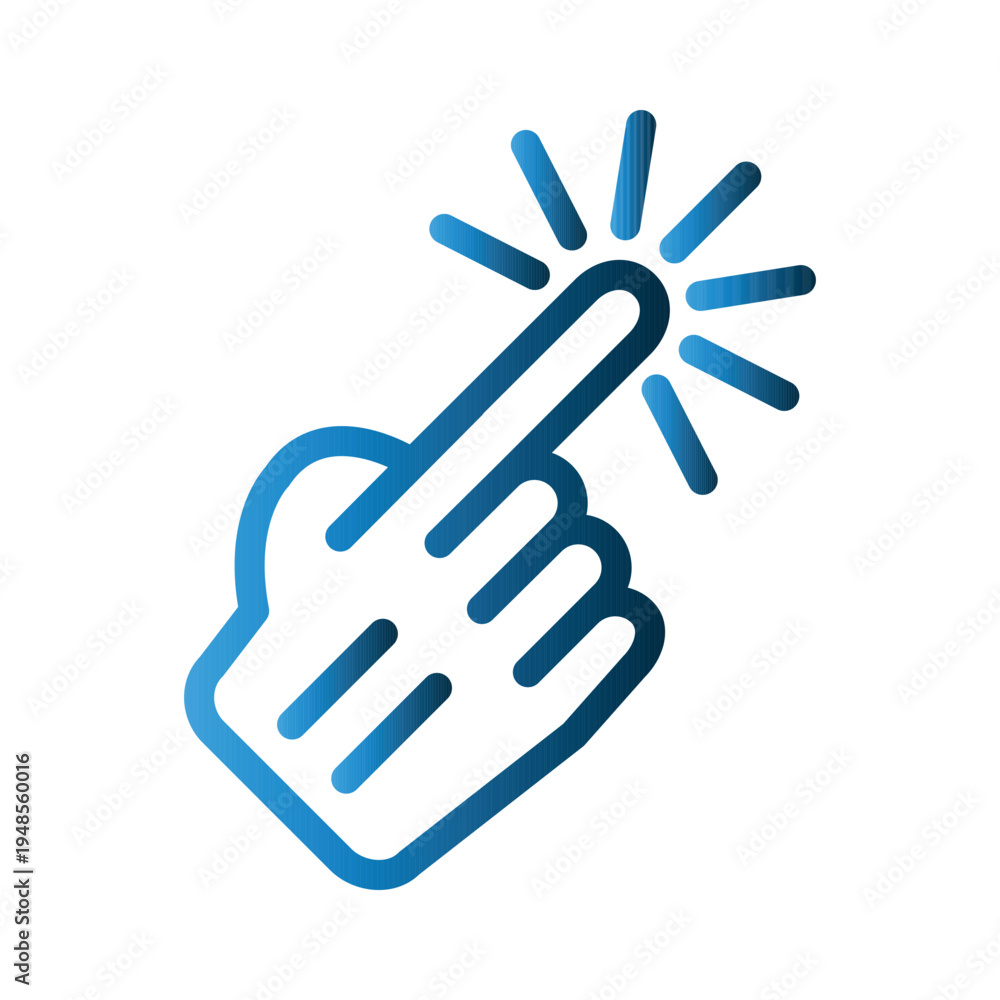Obraz premium Touchscreen icon design template