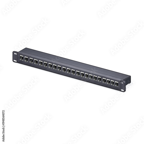 High-density network patch panel, a vital rack-mountable component for structured cabling systems and efficient data center infrastructure management, ensuring robust connectivity