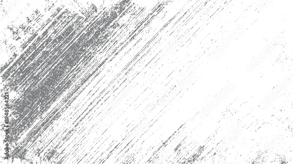 Obraz premium Gray diagonal distressed grunge texture on white background scratch rough
