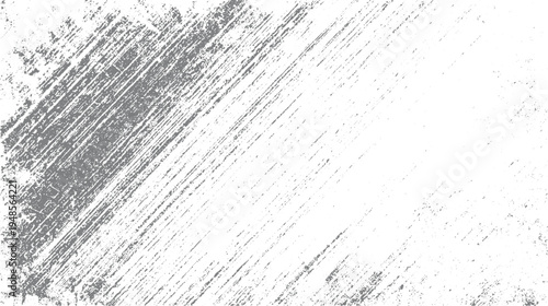 Gray diagonal distressed grunge texture on white background scratch rough