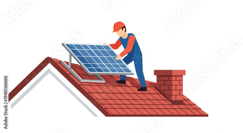 Solar Panel Installation on Roof