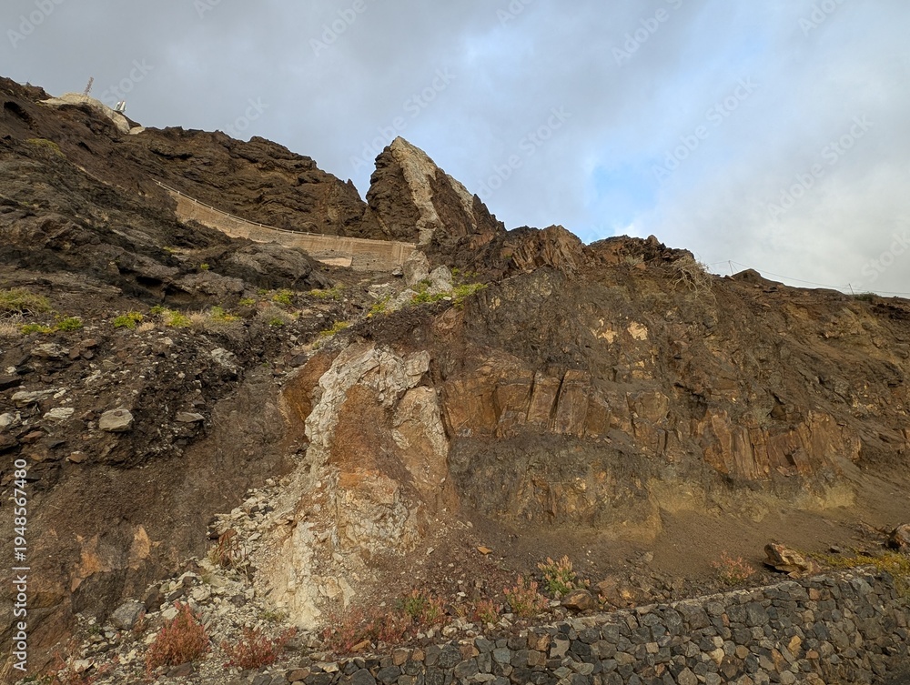 Fototapeta premium Mountain Formations along a Road in Alojera, La Gomera