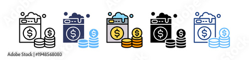 Money Laundering multiple icon
