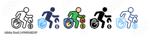 Crime Prevention multiple icon
