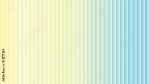 A refreshing striped pattern with thin vertical lines flowing from soft yellow through green to vibrant blue