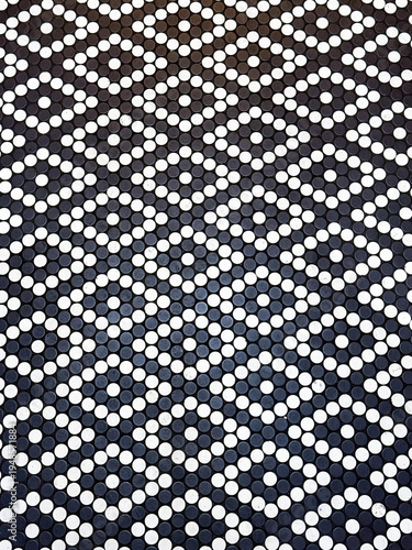 black and white tile pattern
