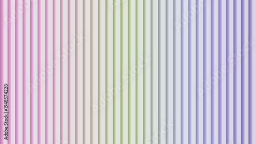 A vibrant visual display of vertical stripes transitioning from soft pink to cool purple colors