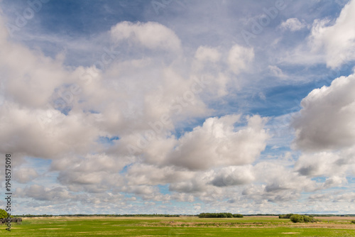 Canada, Saskatchewan, North Battleford.  Big sky over the great plains.