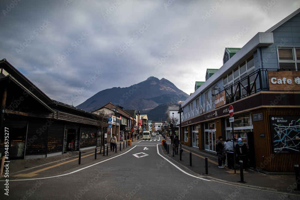 Fototapeta premium Yufuin, a fairytale town in Oita Prefecture, Kyushu, Japan