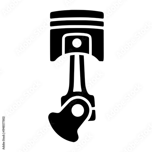 Engine Piston Mechanical Auto Part Icon