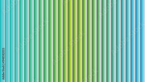 Refreshing vertical stripes reveal a cool color spectrum changing from aqua blue to lush green and subtle yellow