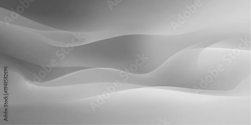 Abstract white background vector featuring a smooth silk texture with soft blue waves and a light wavy pattern for a modern satin cloth illustration