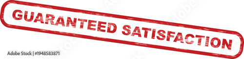 Red Stamp with White Text Guaranteed Satisfaction