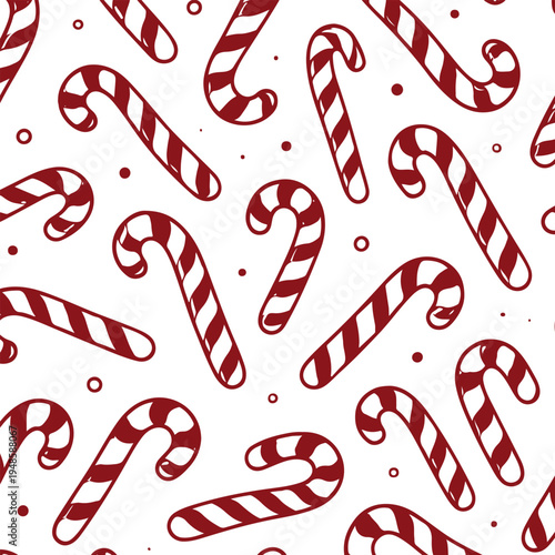 Lollipop canes pattern background vector 
Vector pattern background