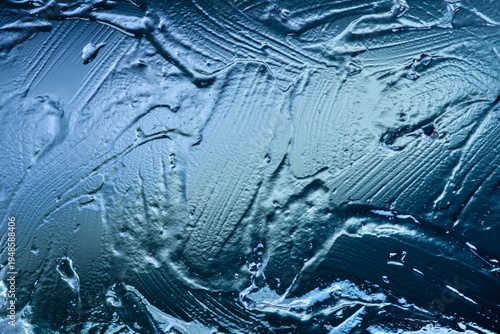 Abstract dark blue ultrasound transmission gel texture