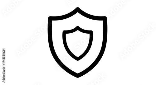 Shield Icon, Security Symbol, Protection Emblem, Safety Badge, Defense Emblem, Trust Mark