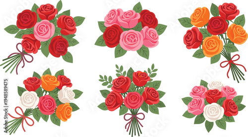 Vector set of turkey illustrations in flat cartoon style for Thanksgiving holiday decorations poultry farming graphics and autumn seasonal harvest designs