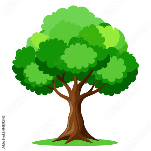 green tree vector illustration
