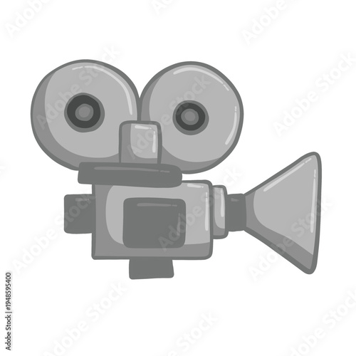 movie camera and film reel