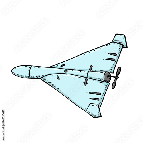 Illustration missile bomb drone
